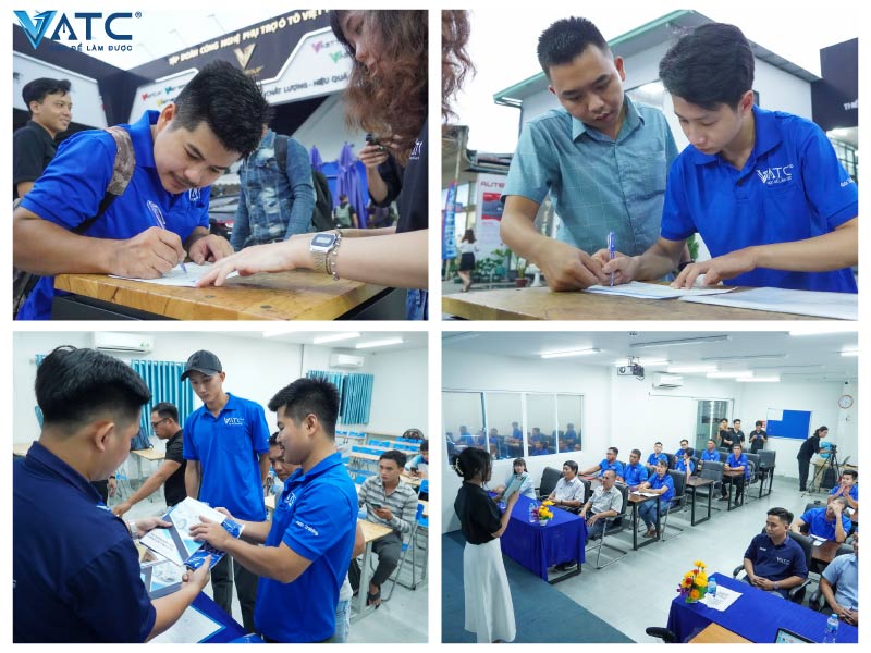 VATC Tổ Chức Lễ Khai Giảng Lớp Bắt Bệnh và Sửa Chữa Điều Hòa Không Khí Trên Ô Tô Khóa K3