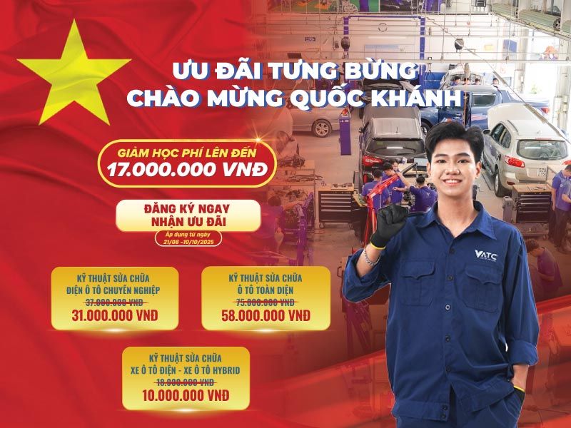 chương trình ưu đãi học phí 2:9 năm 2025 tại vatc