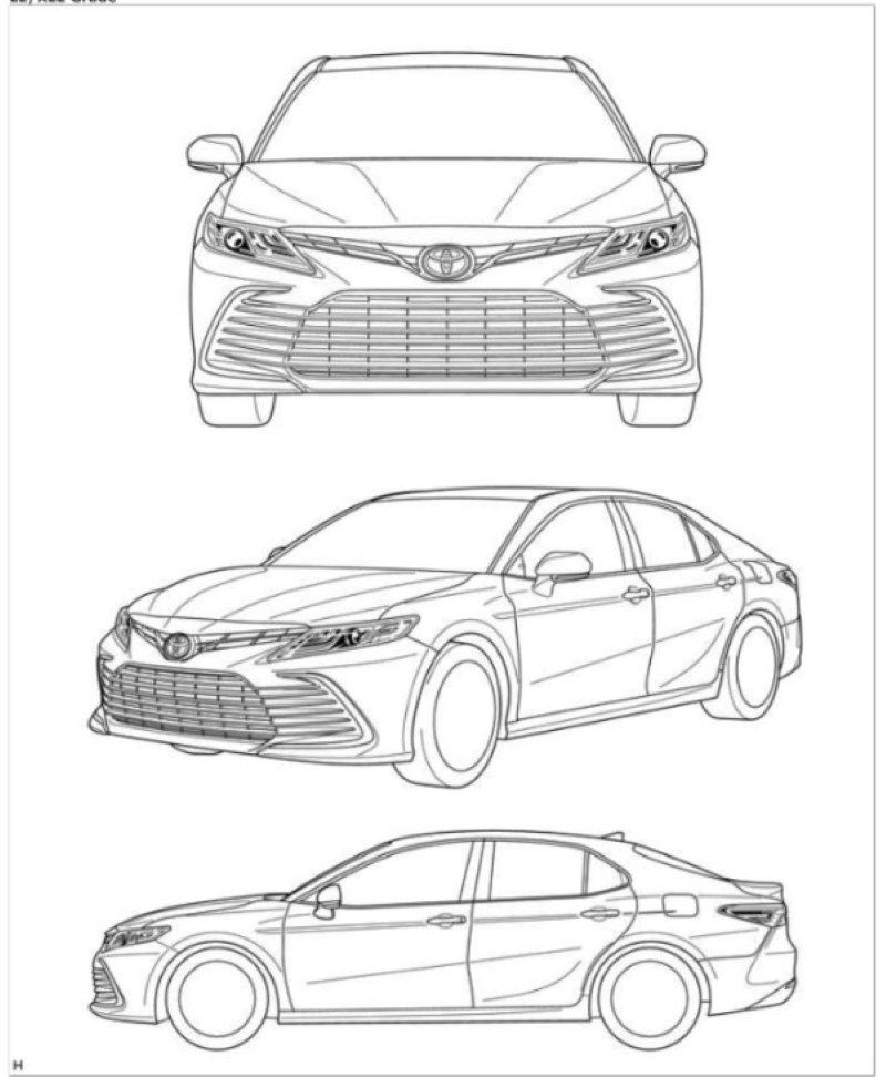 mô hình xe Toyota Camry Hybrid AXVH7# 2023