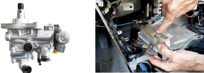 Sau khi thay thế bơm cao áp hoặc thay hộp điều khiển động cơ ECM