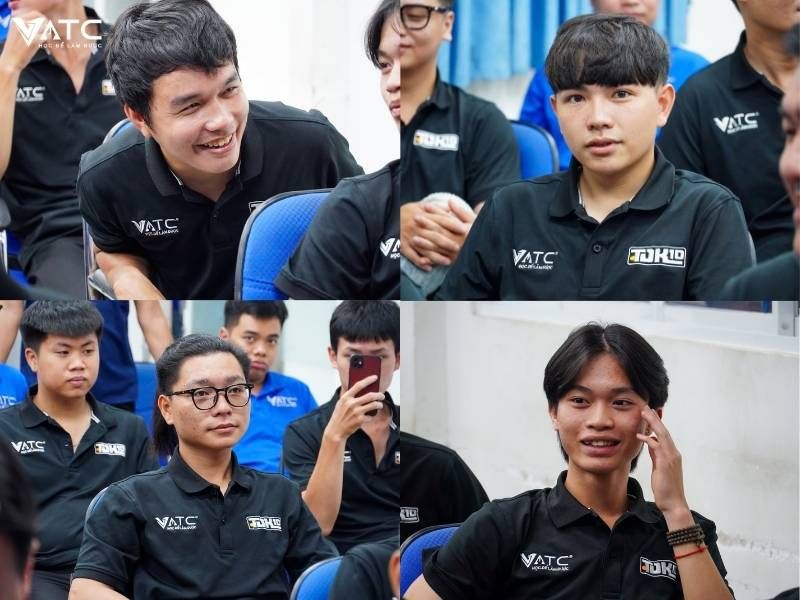 cảm xúc của anh em lớp Kỹ thuật sửa chữa ô tô toàn diện K10 khi xem video kỷ yếu