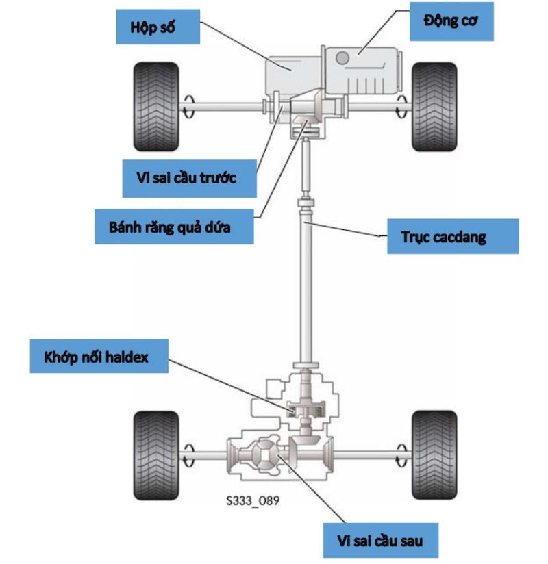 cấu tạo sơ bộ của hệ thống 4motion