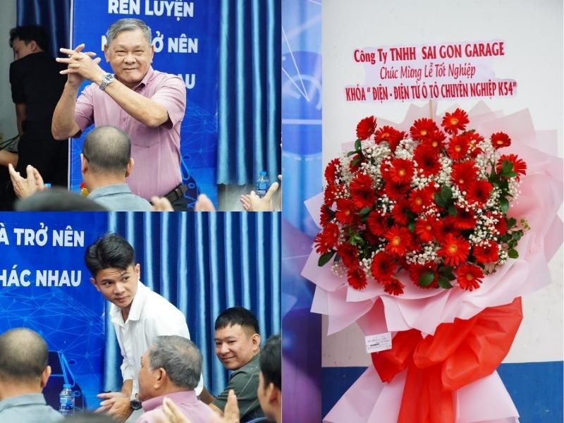 đại diện quý Công ty TNHH Sai Gon Garage tham dự buổi Lễ tốt nghiệp lớp DHK54
