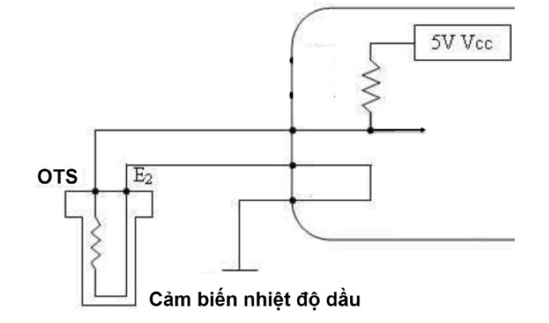 Hình 2 Mạch nguyên lý cảm biến nhiệt độ