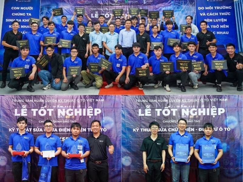 lễ Tốt nghiệp lớp Kỹ thuật sửa chữa điện - điện tử ô tô K55