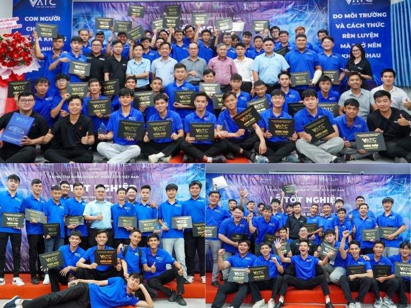tập thể lớp Kỹ thuật sửa chữa điện - điện tử ô tô K54