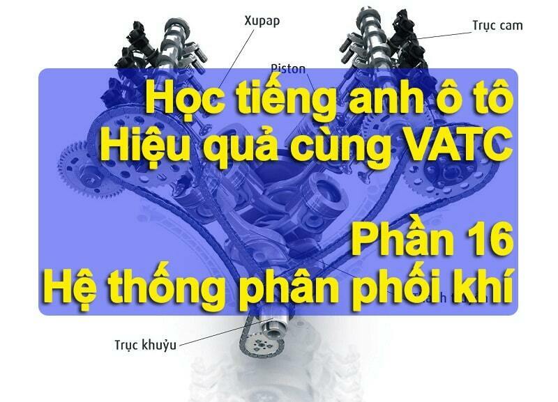 Từ vựng tiếng anh ô tô hệ thống phân phối khí (Phần 16)