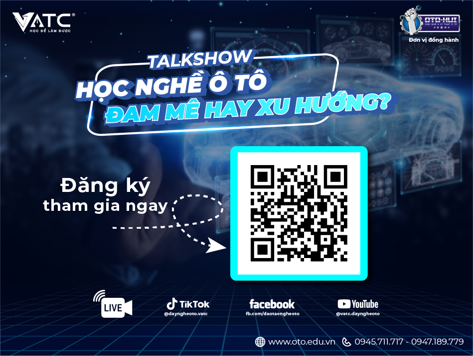 talkshow ngành ô tô, ngành ô tô, học nghề ô tô, định hướng nghề ô tô, chọn đúng nghề, hiểu ngành ô tô, ô tô, công nghệ ô tô, trung tâm dạy nghề ô tô, VATC