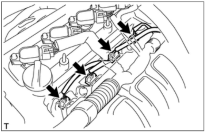 Quy trình kiểm tra hệ thống đánh lửa trực tiếp trên xe TOYOTA VIOS 2014 động cơ 1NZ-FE