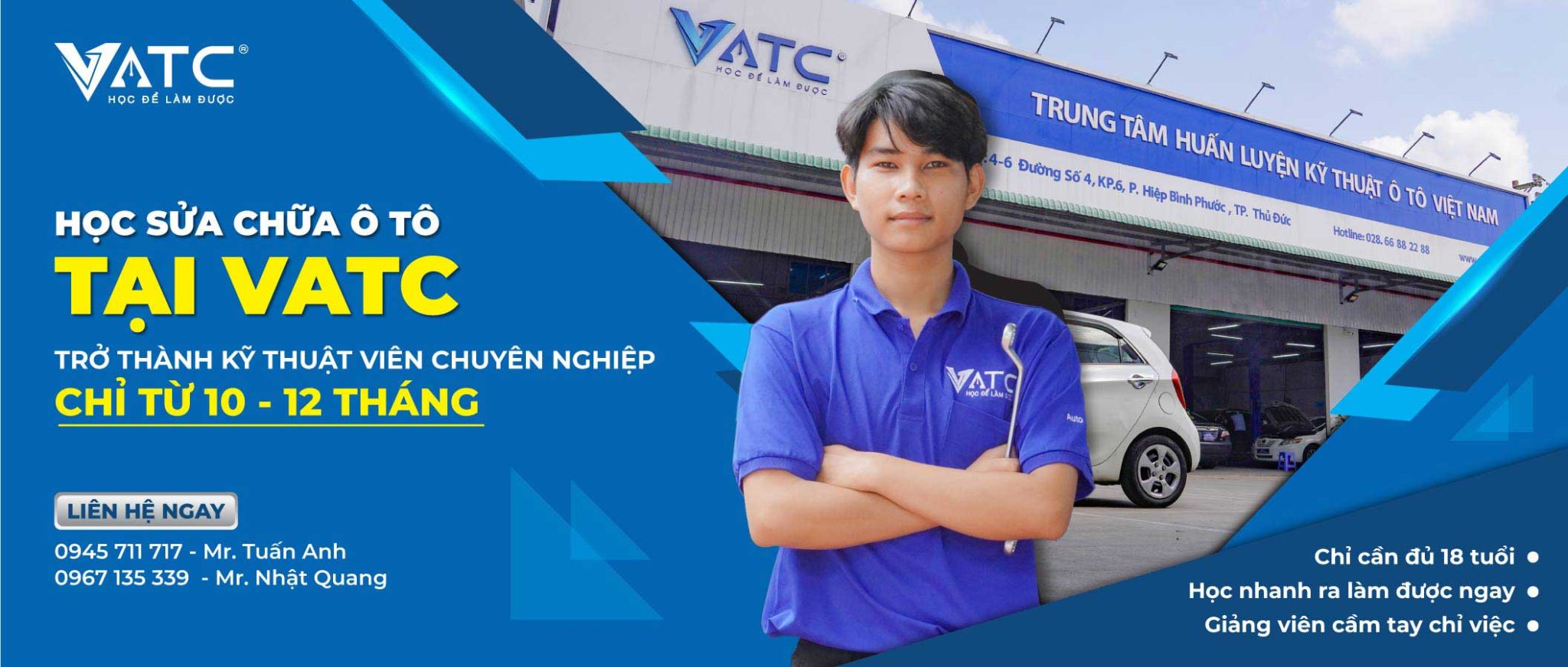 học sửa chữa ô tô tại trung tâm VATC