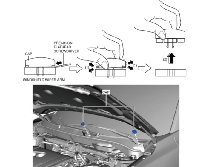 Hướng dẫn tháo lắp cần gạt mưa HONDA CX-5