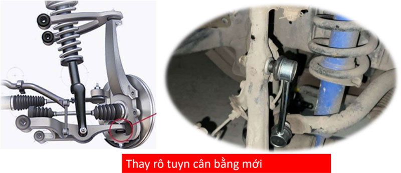 thay rotuyn cân bằng mới