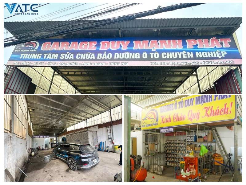 cơ sở vật chất hiện đại và đầy đủ tại garage duy mạnh phát