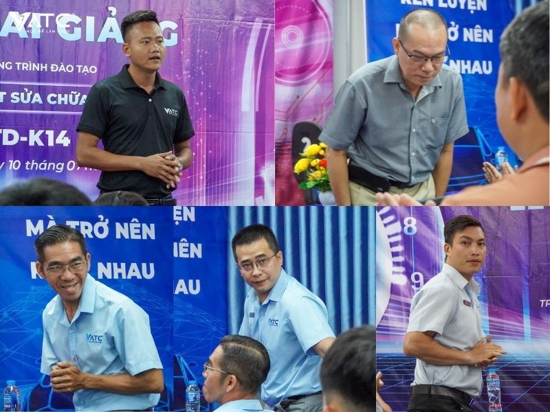 ban lãnh đạo cùng Giảng viên Trung tâm VATC tham dự buổi lễ Khai giảng