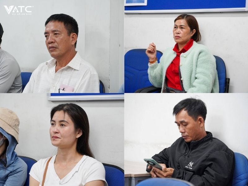 phụ huynh đồng hành cùng học viên lớp Kỹ thuật sửa chữa ô toàn diện K14 tại buổi Lễ khai giảng