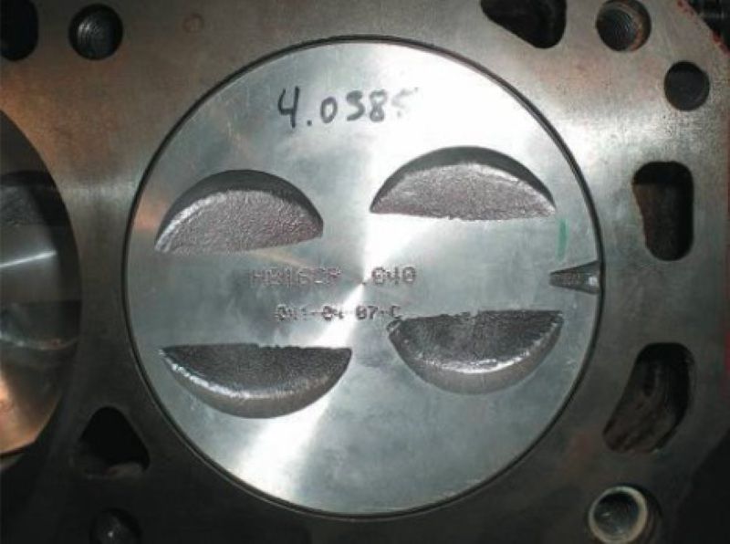 Rảnh xupap trên đầu piston