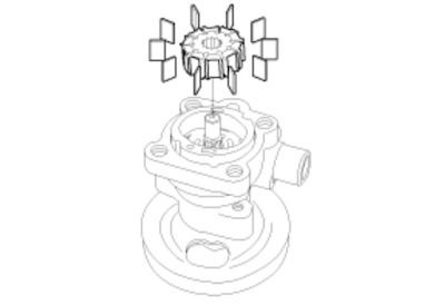bước 3 tháo roto và cánh bơm