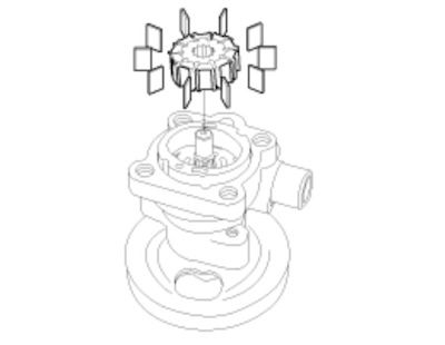 bước 8 của lắp rotor và cánh