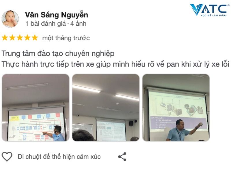 đánh giá thực tế của học viên tại vatc