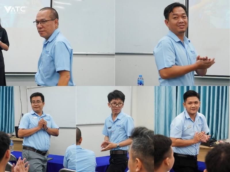 quý ban lãnh đạo cùng giảng viên tham dự lễ Khai giảng lớp EVK4