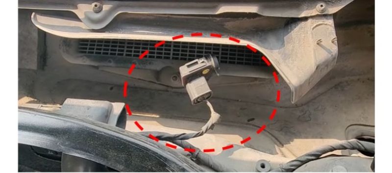 Hình 1.1 Vị trí của cảm biến chất lượng không khí