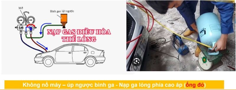 nạp ga điều hoà thể lỏng