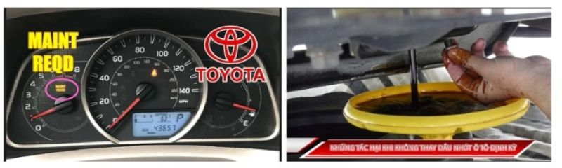 Nhớt máy xe Toyota