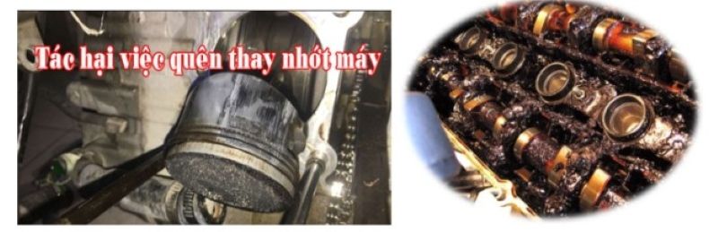 Tác hại của việc quên thay nhớt máy