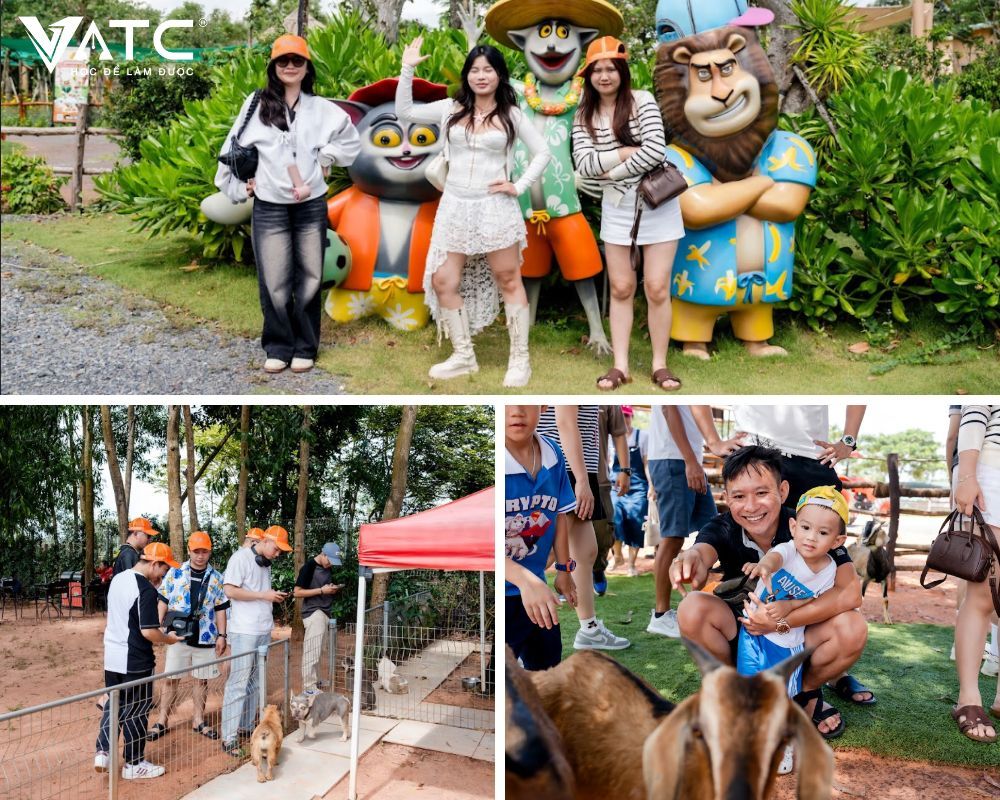 thành viên VATC hào hứng chụp ảnh lưu niệm trong chuyến đi tham quan