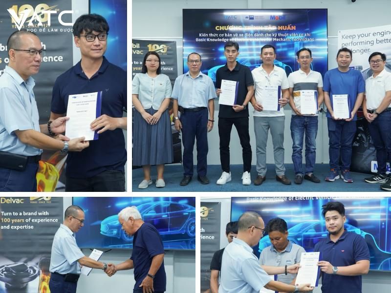 VATC và AHK Vietnam đã trao chứng chỉ hoàn thành khóa học cho các học viên tham dự