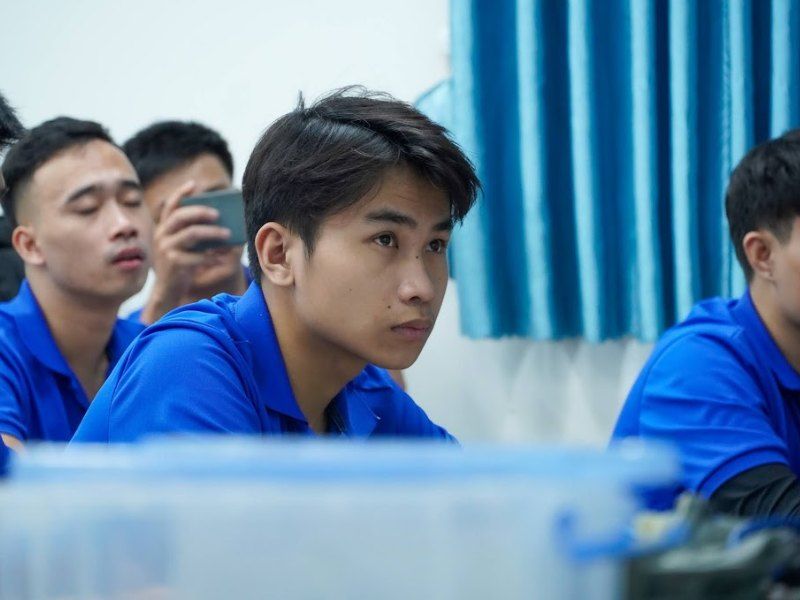 anh Ngọc Chung cựu học viên lớp Kỹ thuật sửa chữa Điện ô tô chuyên nghiệp K47