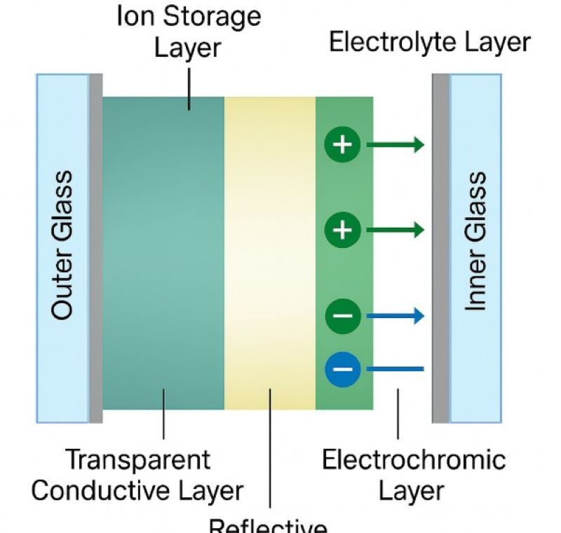Cấu tạo gương chiếu hậu chống chói