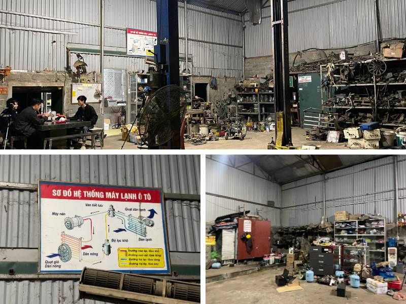 Cơ sở vật chất tại garage Quang Tuyến