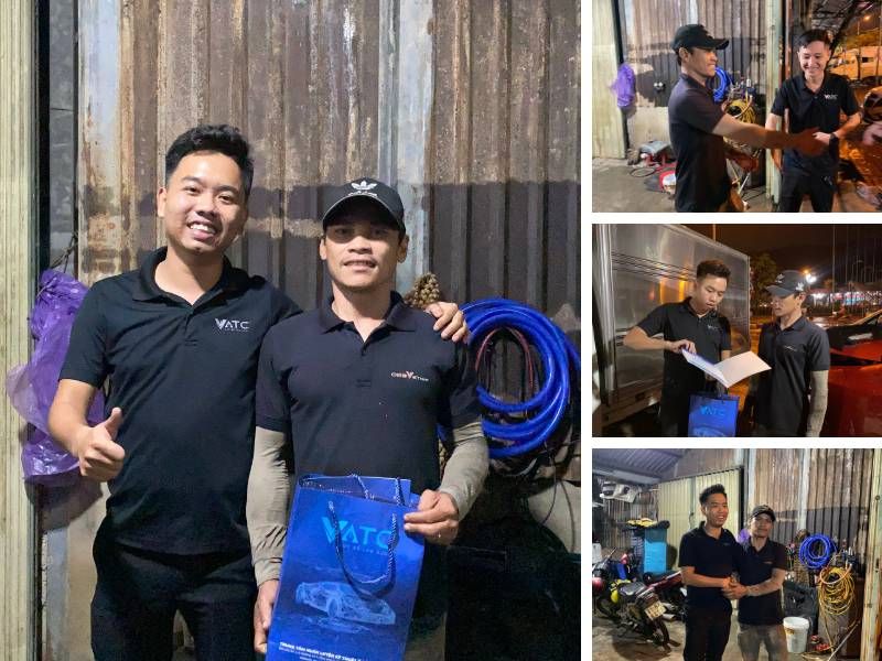 Đội ngũ ekip nhà VATC đã ghé thăm anh Trần Văn Đắc học viên lớp Kỹ thuật chẩn đoán ô tô hiện đại K24