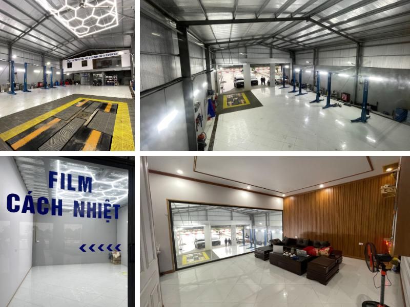 Garage DT Auto chuyên các dịch vụ Máy - Gầm - Điện - Điện lạnh - Đồng Sơn - Dán phim phủ gầm - Phủ Ceramic - Âm thanh - Ánh sáng - Rửa xe