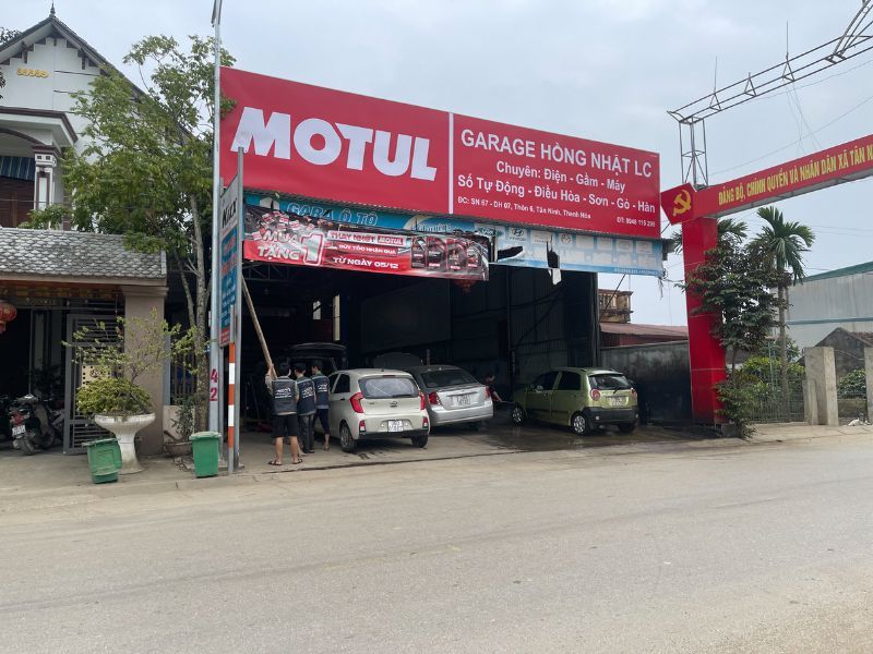 Garage Hồng Nhật LC tại địa chỉ SN 67 - DH 07, thôn 6, Tân Ninh, Thanh Hóa