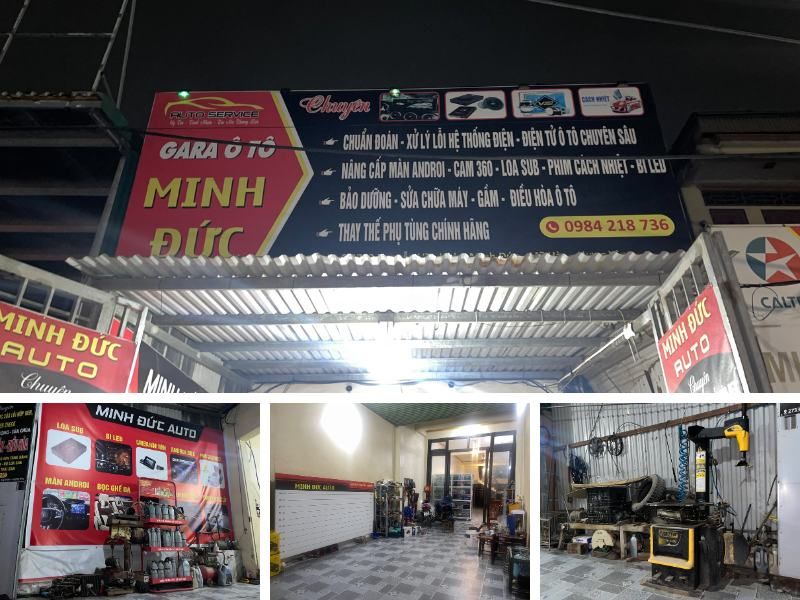 Garage Minh Đức Auto chuyên các dịch vụ Chẩn đoán - Nâng cấp - Bảo dưỡng - Thay thế phụ tùng xe ô tô