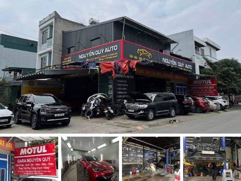 Garage Nguyễn Quý Auto chuyên về các dịch vụ Gầm - Máy - Điện - Điều hòa - Chẩn đoán