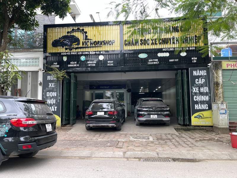 Garage VIC Workshop tại địa chỉ 45 Phúc Lợi, Long Biên, Hà Nội