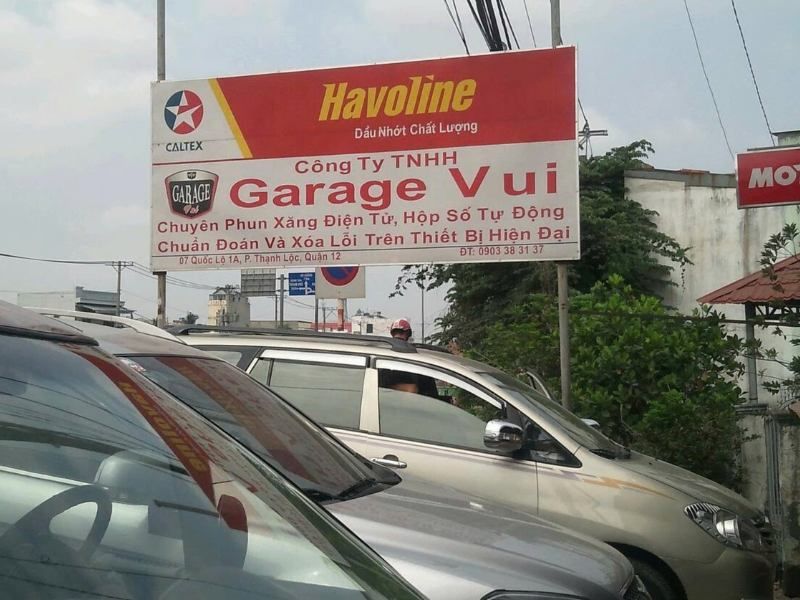Garage Vui tại quận 12 - địa điểm cũ nơi anh Xứng gắn bó 3 năm khi còn ở Sài Gòn