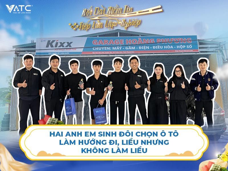 Hai anh em sinh đôi chọn ô tô làm hướng đi, liều nhưng không làm liều