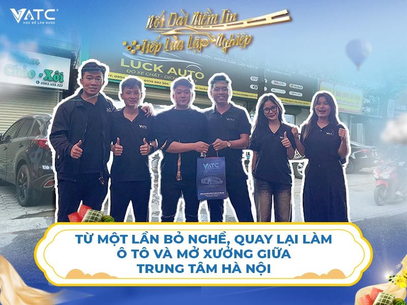 Từ một lần bỏ nghề, quay lại làm ô tô và mở xưởng giữa trung tâm Hà Nội