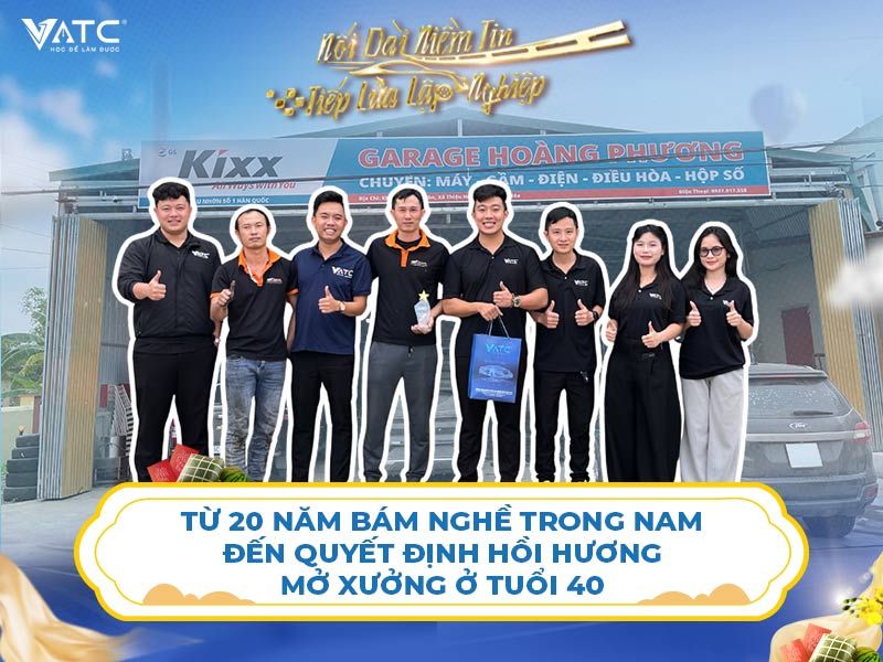 Từ hơn 20 năm bám nghề trong Nam đến quyết định hồi hương mở xưởng ở tuổi 40