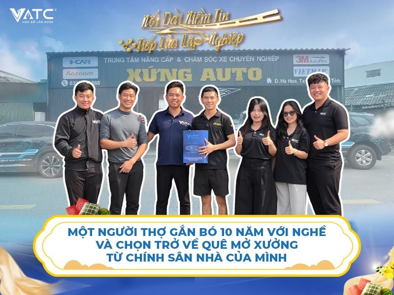 Câu chuyện của một người thợ gắn bó 10 năm với nghề và chọn trở về quê mở xưởng từ chính sân nhà của mình