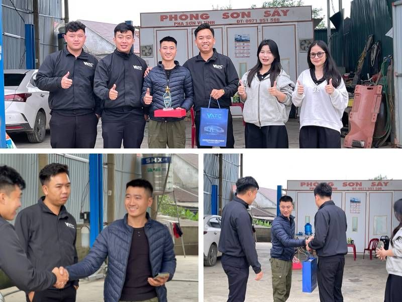 VATC đã ghé thăm anh Vương cựu học viên lớp Kỹ thuật sửa chữa Điện - Điện tử ô tô K17