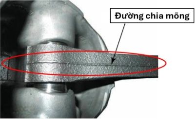 1.159 Đường chia mõng của thanh truyền dạng đúc