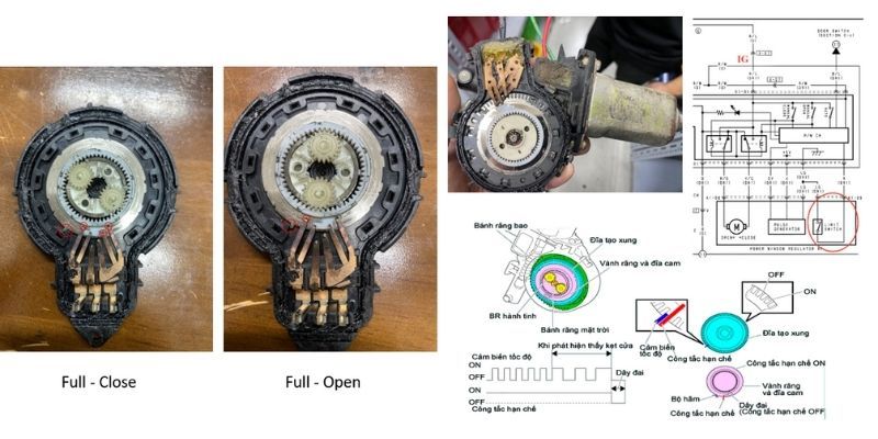 Cấu tạo bên trong mô tơ cảm biến dạng trượt