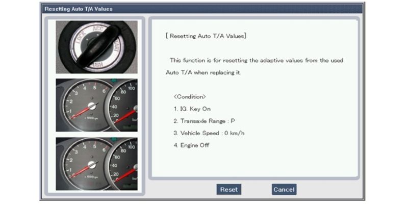 Hình 2. Điều kiện cần thỏa mãn để thực hiện quy trình Reset