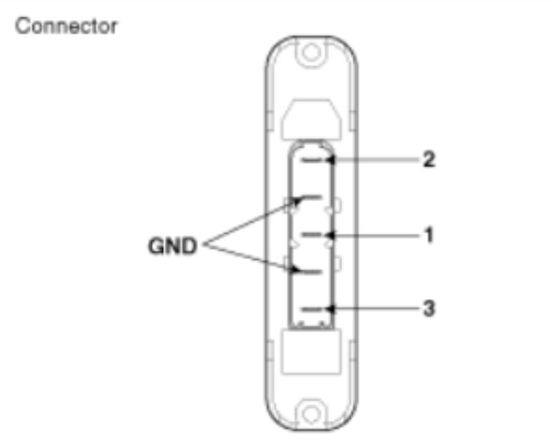 Sơ đồ chân giắc và mass của bộ sưởi điện PTC