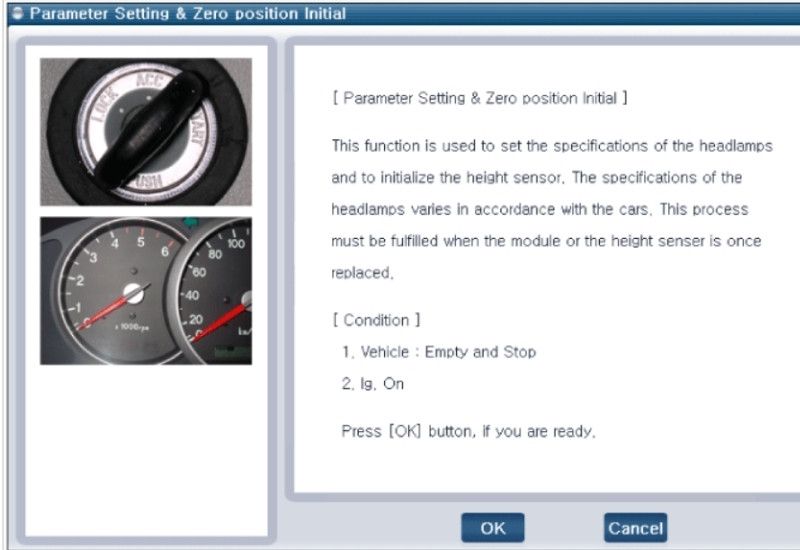 Thiết lập thông số và khởi tạo vị trí